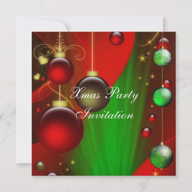 Invitation Noël Fête de Noël (Devant)