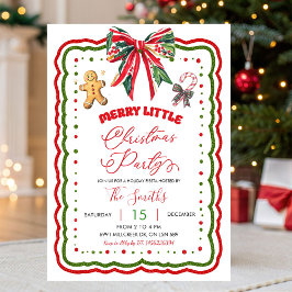 Invitation Noël fêtes prépa à carreaux rouges et verts
