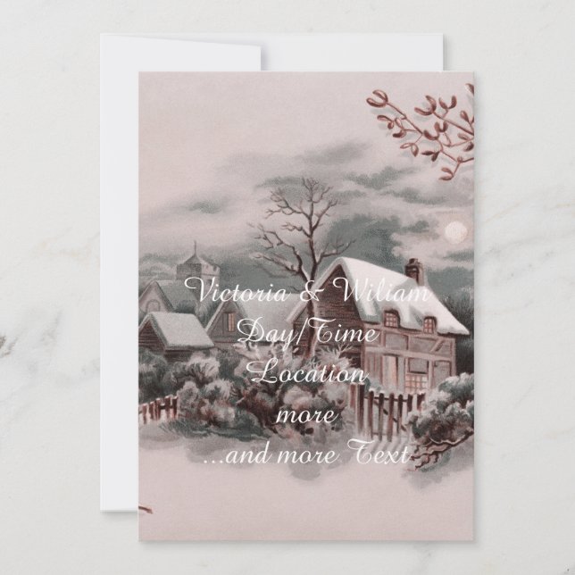Invitation noël hiver (Devant)