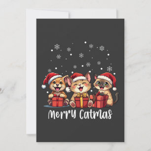 Invitation Noël Kitty Chats Joyeux Catmas