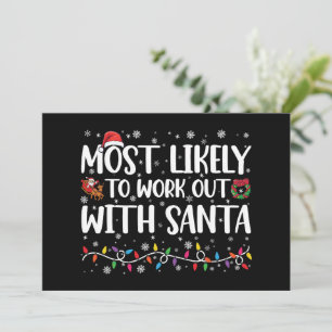 Invitation Noël le plus susceptible de s'entraîner avec la fa