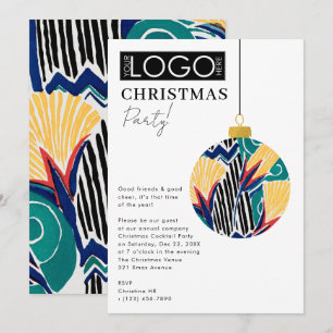 Invitation Noël Logo de l'entreprise Fête Prépa Ornement Xmas