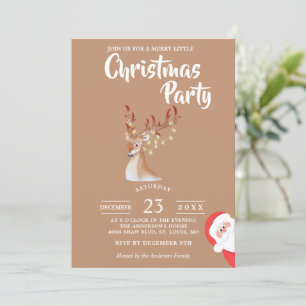 Invitation Noël minimaliste