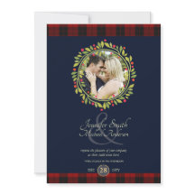 Noël Navy Bleu Mariage PHOTO Buffalo Carreaux