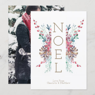 Invitation Noel Noël photo hiver personnalisé