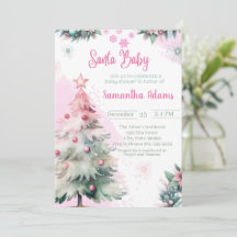 Noël Père Noël Baby shower fille