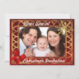 Invitation Noël photo personnalisée