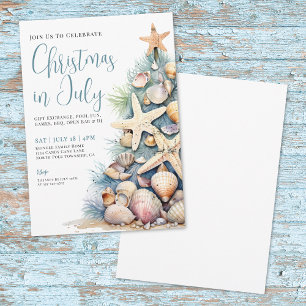 Invitation Noël sur la plage en juillet