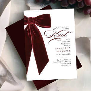 Invitation nœud bourguignon Elle noue le nœud enterrement de