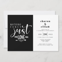 Noir Blanc Rien De Fancy Just Love Mariage