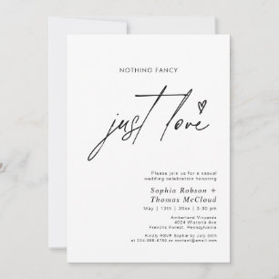 Invitation Noir Et Blanc Rien De Fancy Just Love Mariage