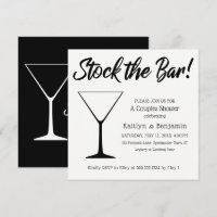 Noir sur blanc Script Stock le Bar Couples Douche