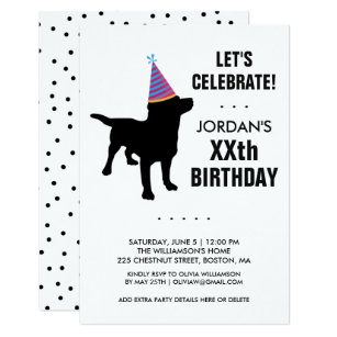 Invitations Faire Part Cartes Anniversaire Drole Chien Pour L Homme Zazzle Ch