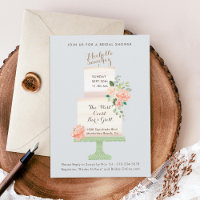 Nom Cake Topper Aquarelle Fête des mariées florale