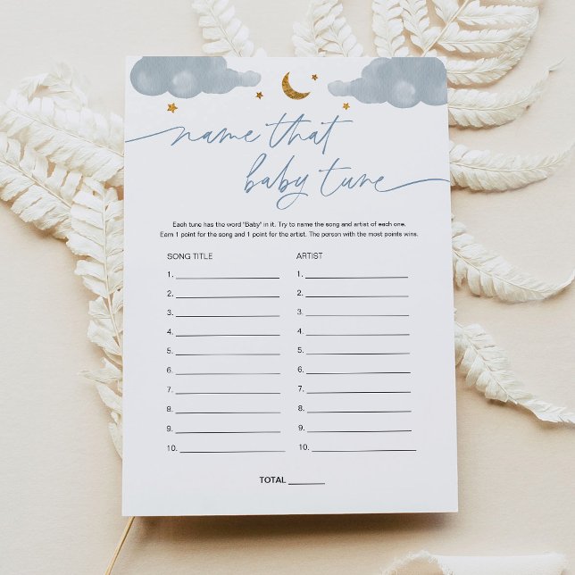 Invitation Nom Ce Bébé Tune Twinkle Star Baby shower Jeu (Créateur téléchargé)