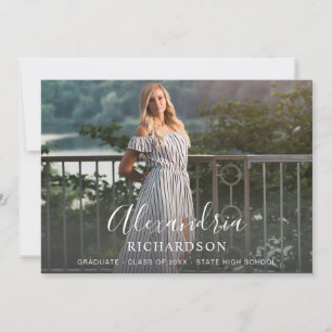 Invitation Nom de la méthode de script Diplôme photo - Nom LG