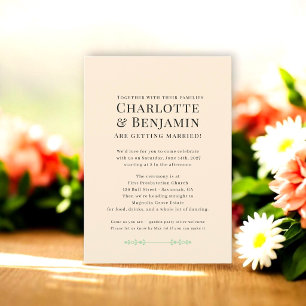 Invitation Noms de jardin modernes champenois romantiques Mar