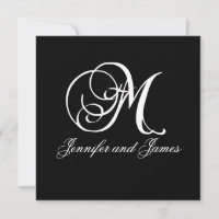 Noms faits sur commande du monogramme M de