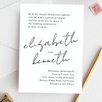 Noms personnalisés simples et modernes Mariage bla