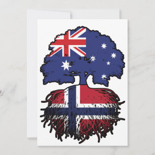 Invitation Norvège Australie Australie Australie racine d'arb