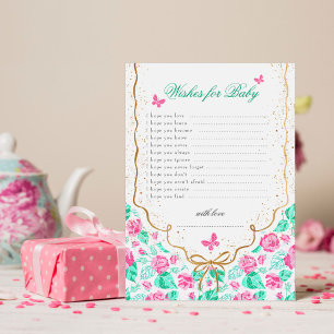 Invitation Nos vœux de baby shower pour bébé