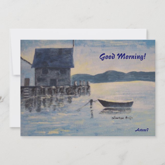 Invitation Note d'invitation de la partie de retrait du batea (Devant)