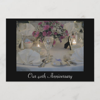 Invitation Notre 40e anniversaire