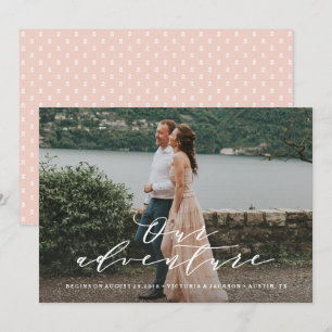 Invitation Notre aventure annonce de date de sauvegarde photo