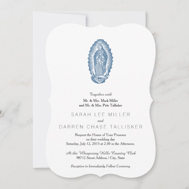 Invitation Notre-Dame de Guadalupe (Devant)