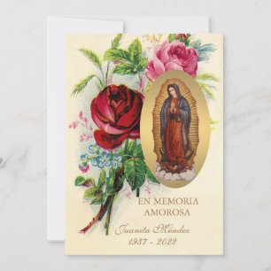 Invitation Notre-Dame de Guadalupe Espagne funérailles prière