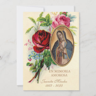 Invitation Notre-Dame de Guadalupe Espagne funérailles prière