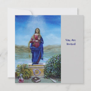 Invitation NOTRE DAME DE LA LUMIÈRE Vierge de l'Immaculée Con