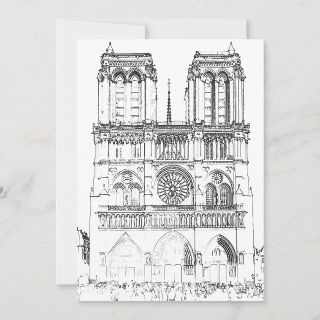 Invitation Notre Dame de Paris - Paris, France (Devant)
