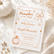 Notre Douce Petite Citrouille Doodle Baby Shower