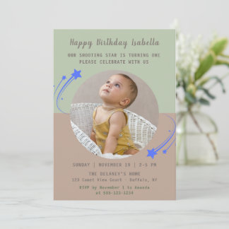 Invitation Notre étoile tournante devient un anniversaire