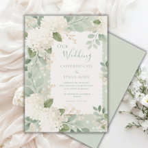 Notre mariage Hydrangeas blancs Mariage Vintage