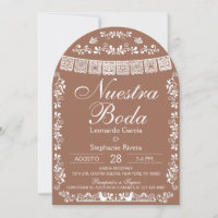Notre Mariage Papier Décoré Arche de Mariage Espag