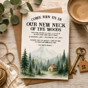 Invitation Notre Nouveau Coin De Bois   Pendaison De Crémaill