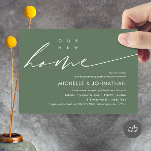 Invitation Notre nouvelle maison, Fête de la Fête du réchauff