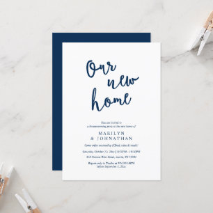 Invitation Notre nouvelle maison, Fête de la Ménage Rustique