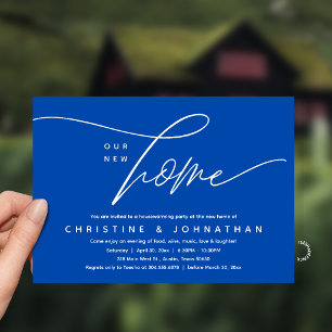 Invitation Notre nouvelle maison, fête de pendaison de crémai