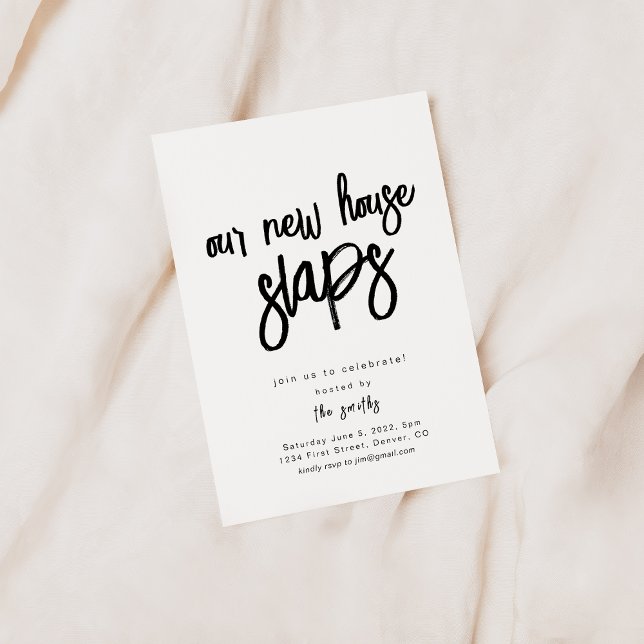 Invitation Notre nouvelle maison gifle (Créateur téléchargé)