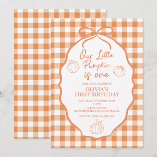 Invitation Notre petit anniversaire automnal fantaisiste de c