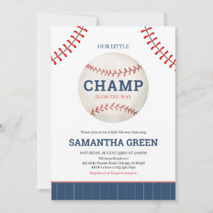 Invitation Notre petit Baby shower de Champ