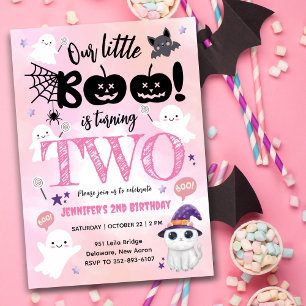 Invitation Notre Petit Boo Est En Train De Tourner DEUX Ann