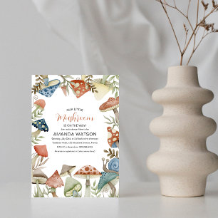 Invitation Notre petit champignon est en route ! Inv baby sho