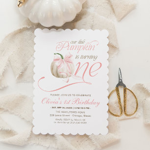 Invitation Notre Petit Citrouille Fait Son Premier Anniversai