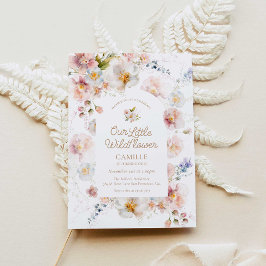 Invitation Notre petit Fleur sauvage 1er anniversaire Invitat