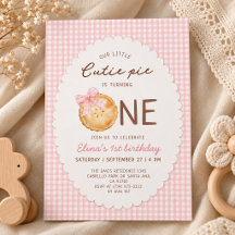 Notre petit gâteau rose à carreaux pour le premier