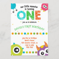Notre Petit Monster Baby Boy Premier Anniversaire 